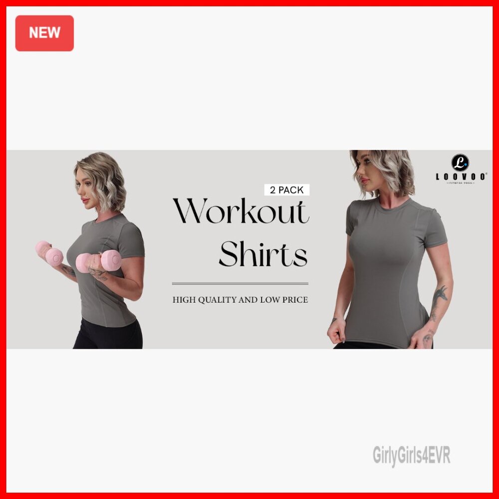 Compression Workout Tee Pack Dry Fit Athletic Yog… - image 6